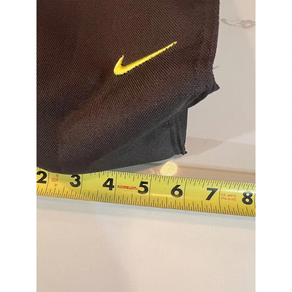 Nike‎ Golf lunch bag Black Volt Yellow Swoosh Canvas Travel Tote Pouch